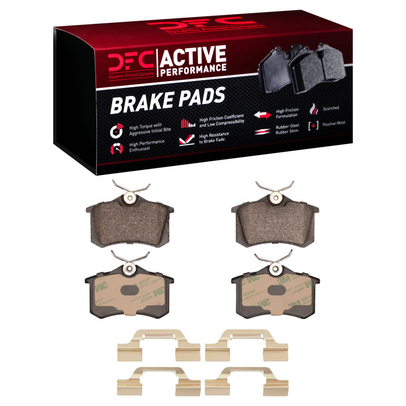 DFC 03-06 Volkswagen Golf R/Golf/Jetta Sedan Rear Active Performance Pads and Hardware Kit