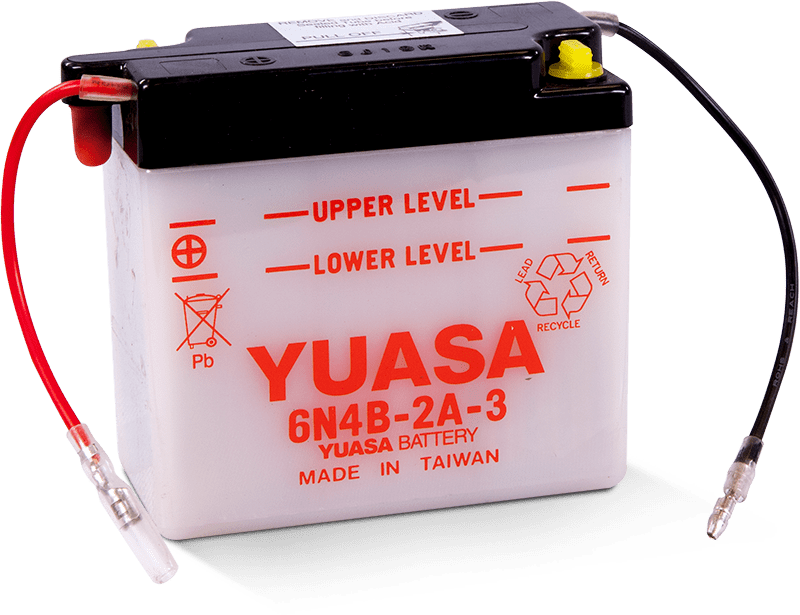 Yuasa Battery Yuasa 6N4B-2A-3 Conventional 6-Volt Battery