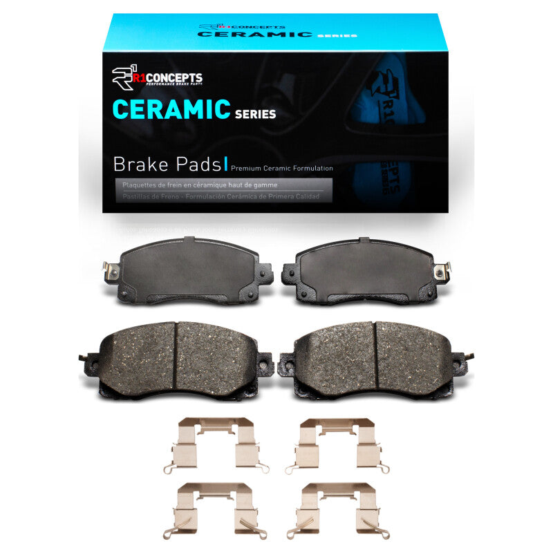 R1 Concepts R1 2019-2025 Subaru Crosstrek Front R1 Ceramic Pads & Hardware Kit