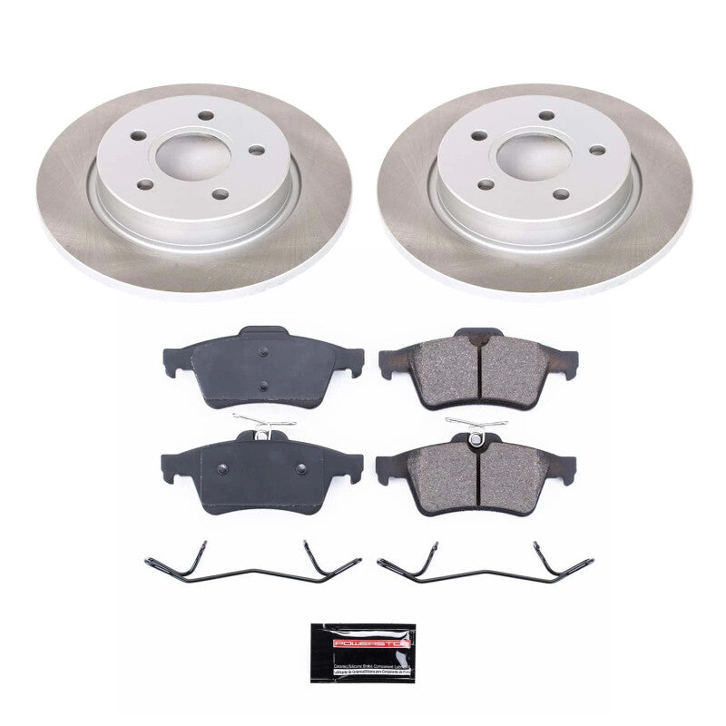 PowerStop Power Stop 12-18 Ford Focus Rear Semi-Coated Rotor Kit