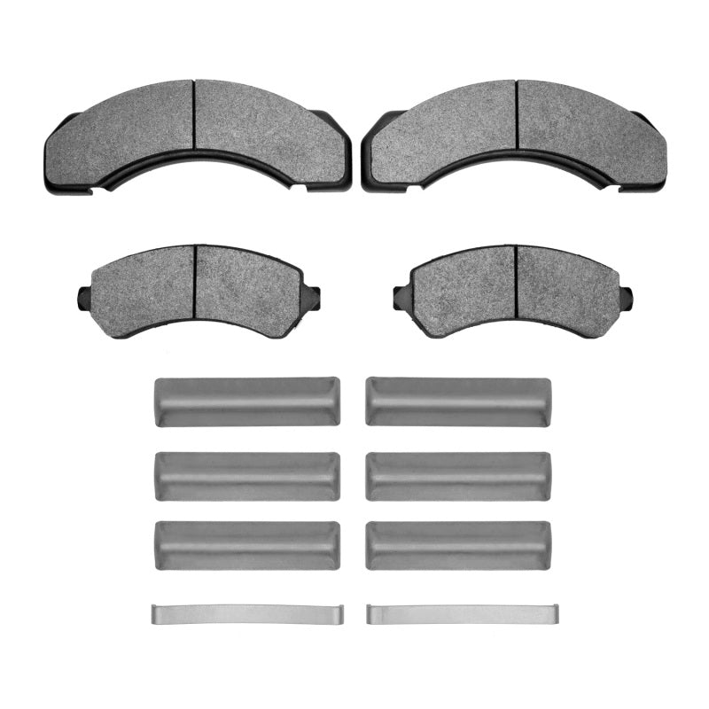 R1 Concepts R1 95-00 Chevrolet C3500 Front/Rear Semi Met Pads & Hardware Kit