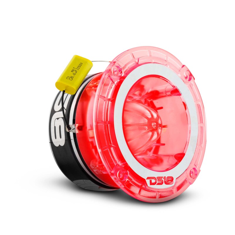 DS18 4.5in Super Bullet Tweeter 280 Watts RMS 1.75in Titanium Vc 4 ohm RGB LED Lights