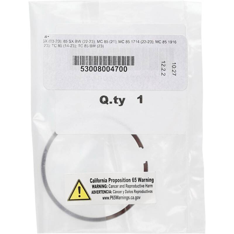 Vertex Pistons Vertex Piston 03-24 KTM 85 SX 85cc Repl Ring for Cast Race Evolution Pistons - Single Nitride 08mm