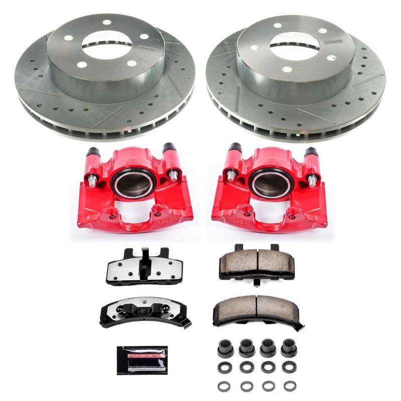 PowerStop Power Stop 90-02 Chevrolet Astro Front Z36 Truck & Tow Brake Kit w/Calipers