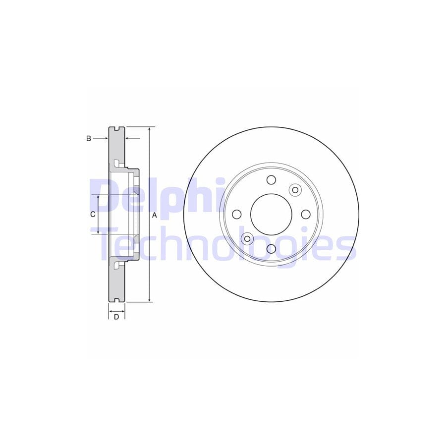 Delphi Bg4459C Brake Disc