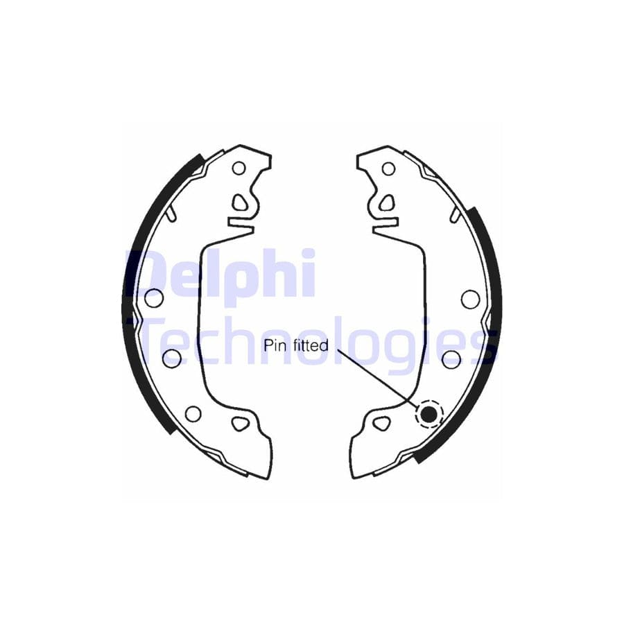Delphi Ls1142 Brake Shoe Set