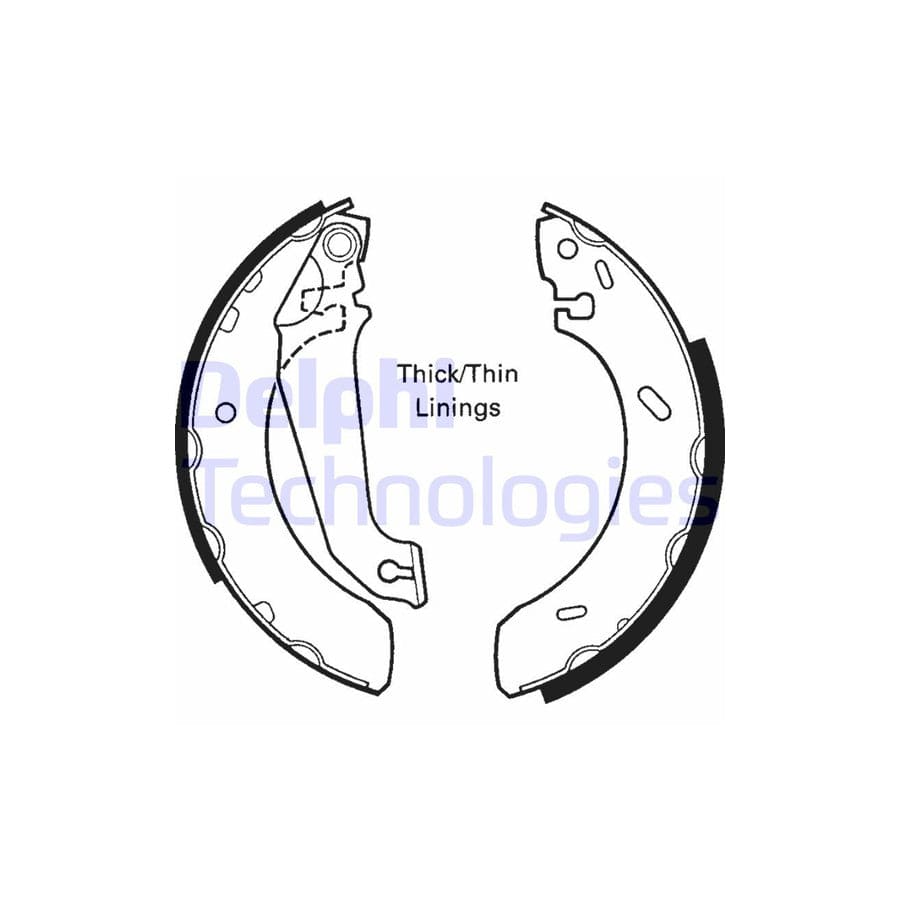 Delphi Ls1617 Brake Shoe Set