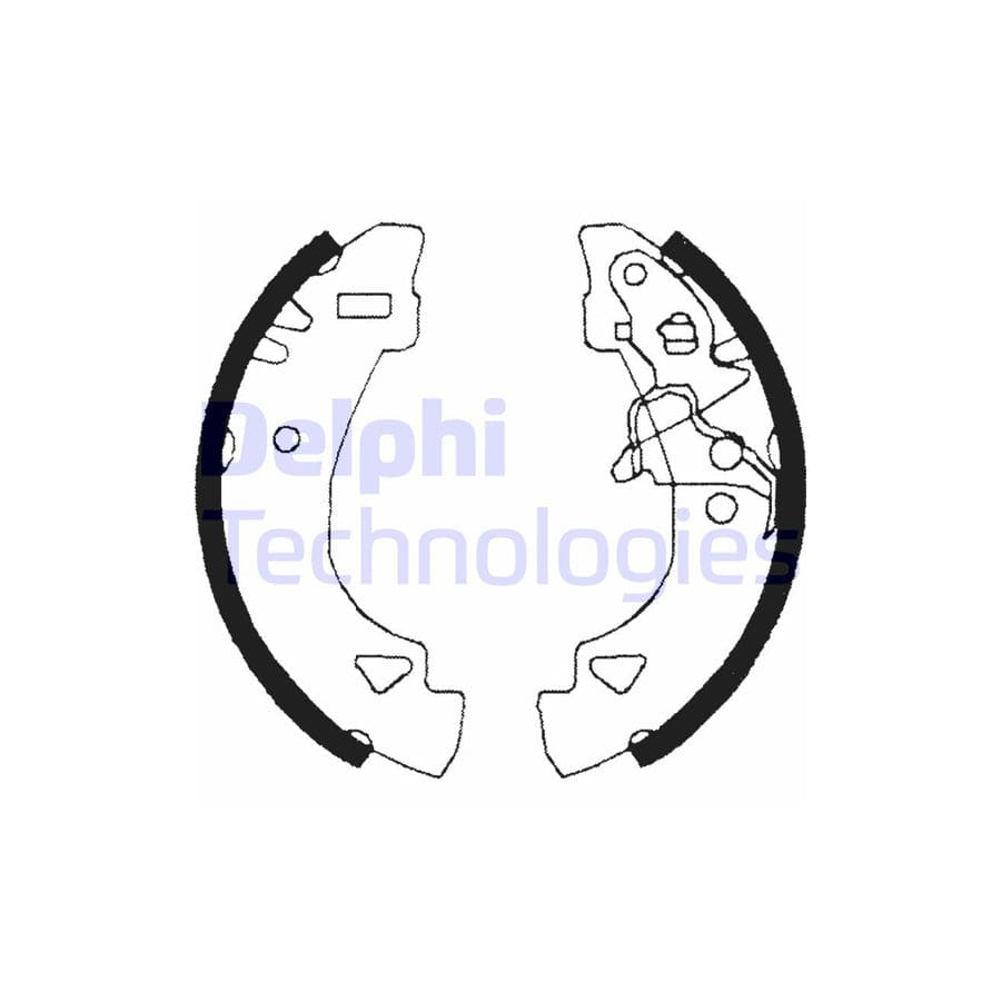 Delphi Ls1860 Brake Shoe Set