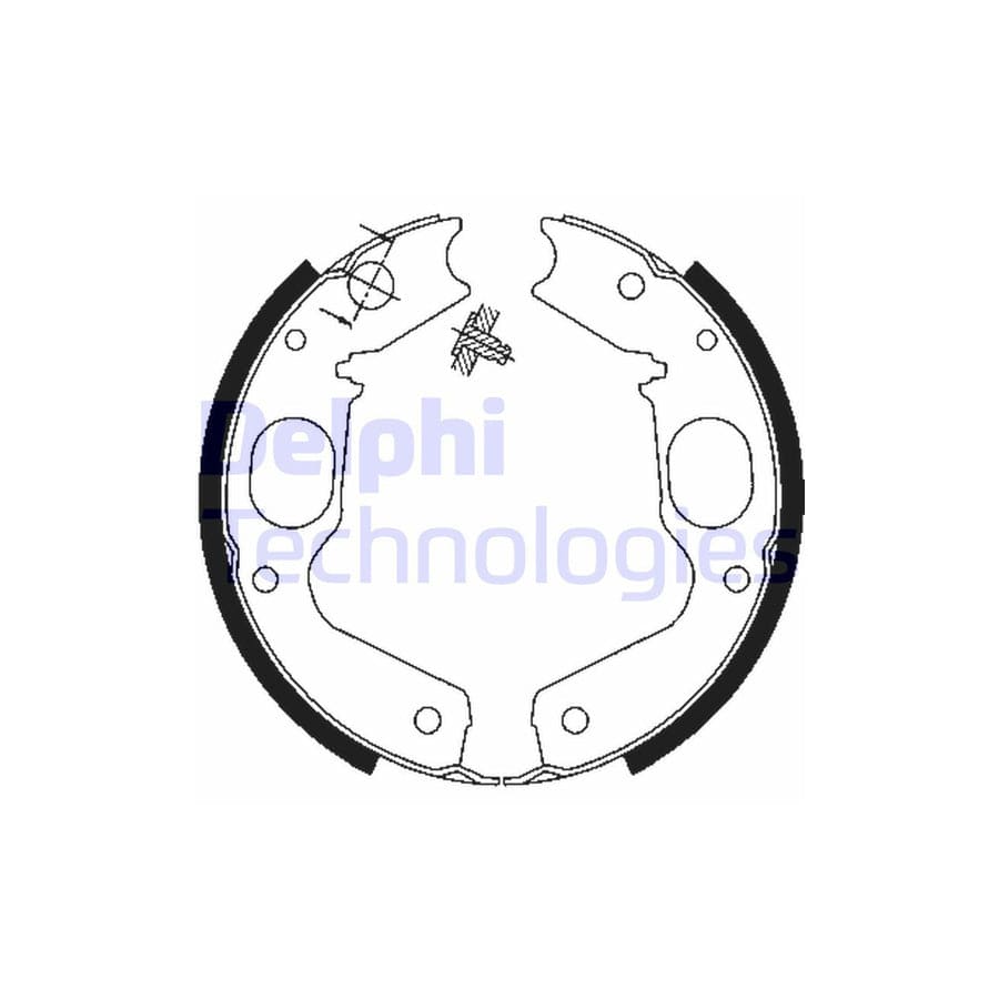 Delphi Ls1898 Handbrake Shoes
