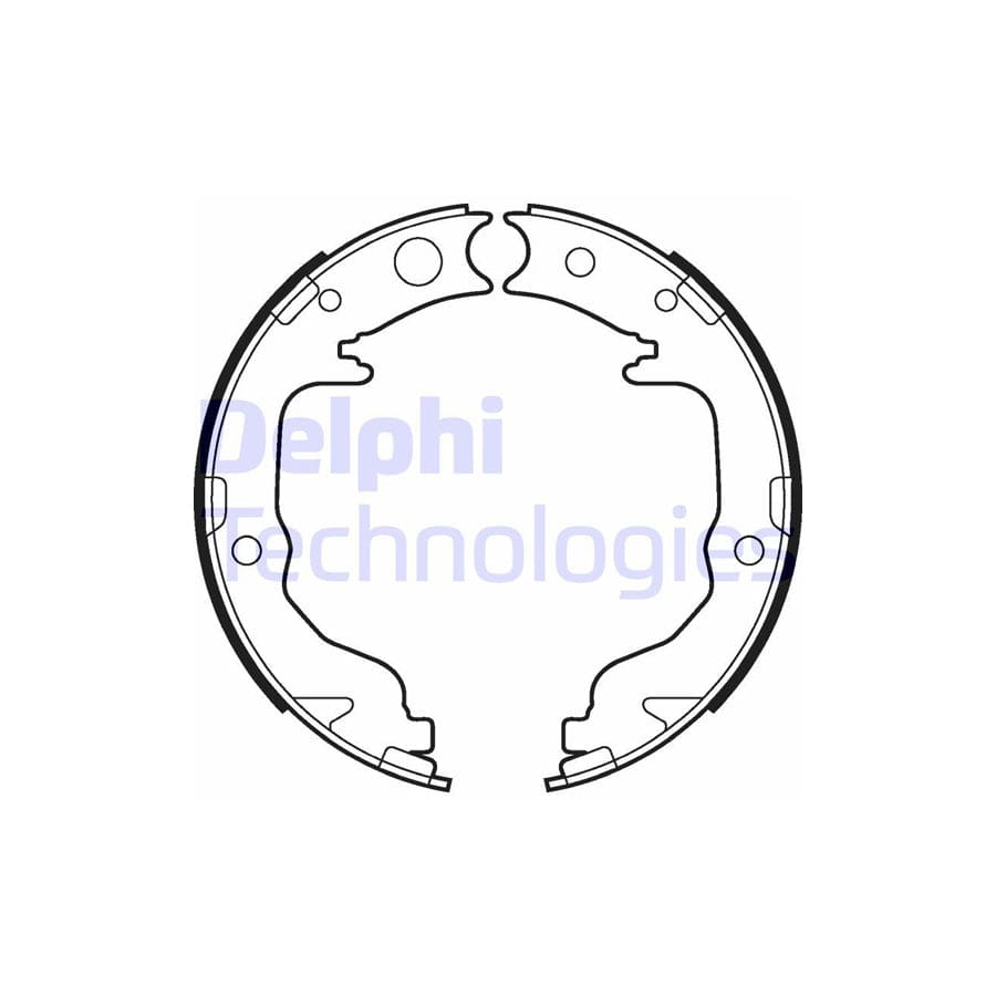 Delphi Ls2026 Handbrake Shoes