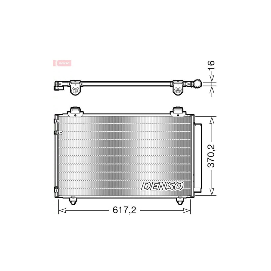 DENSO DCN50112 Air Conditioning Condenser for Toyota Corolla Verso (Ar10)