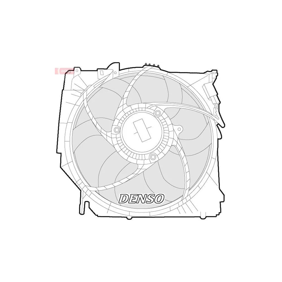 DENSO DER05005 Fan, Radiator for BMW X3 (E83)