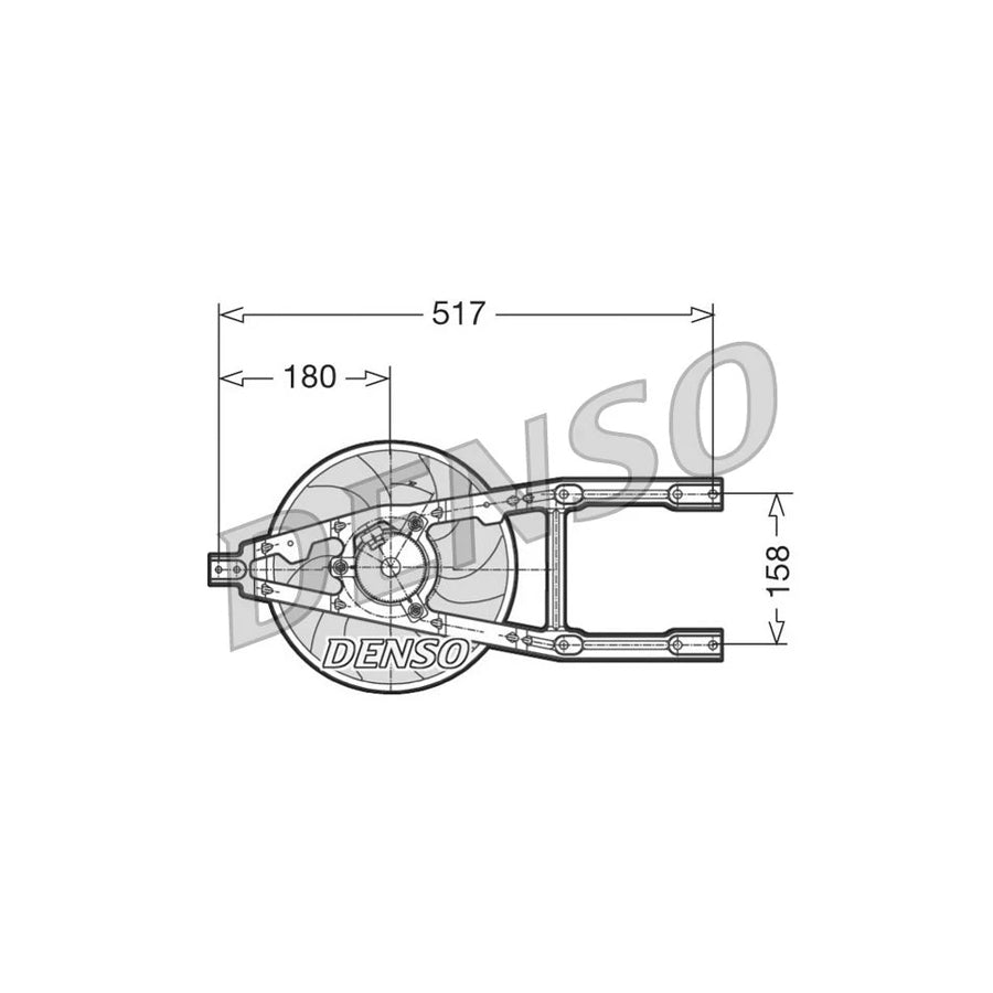 DENSO DER09012 Fan, Radiator