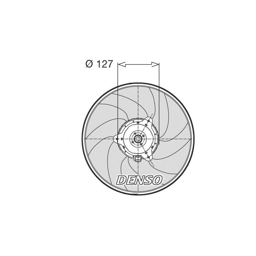 DENSO DER21003 Fan, Radiator