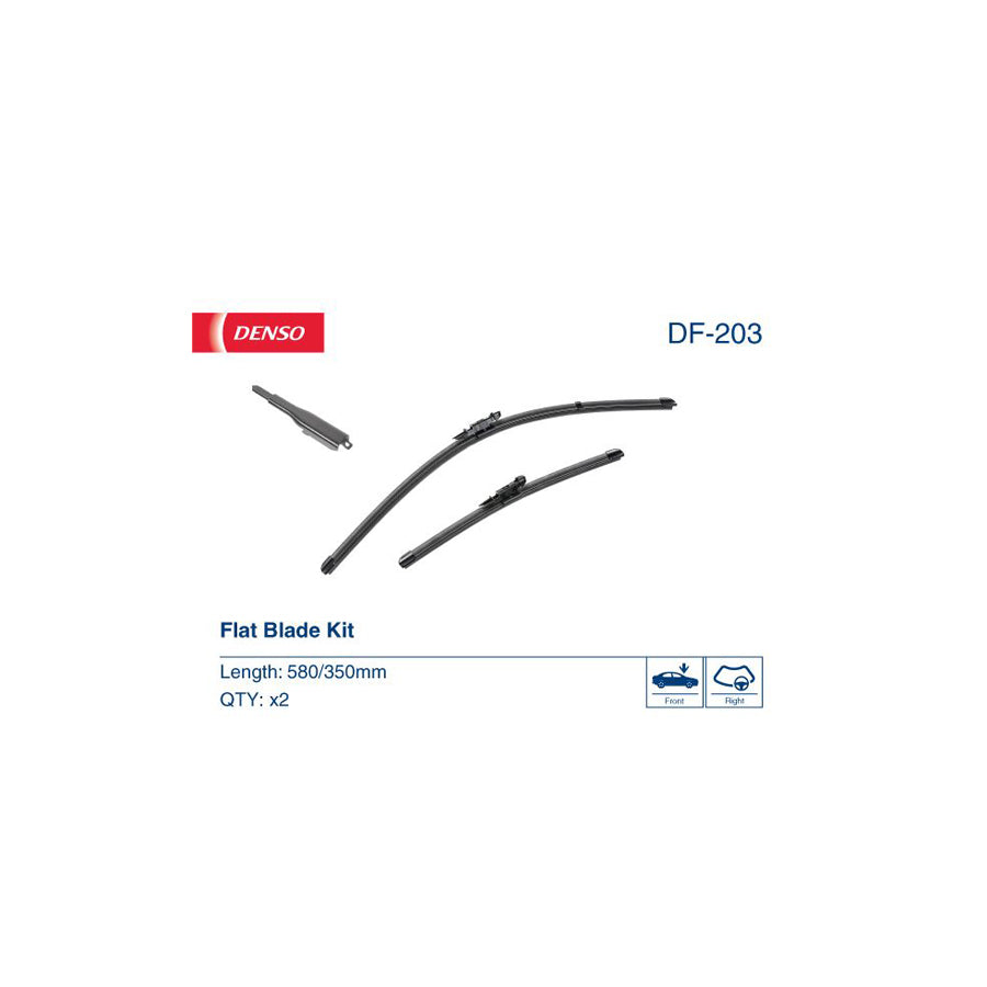 DENSO DF-203 Wiper Blade for Nissan Juke (F15)
