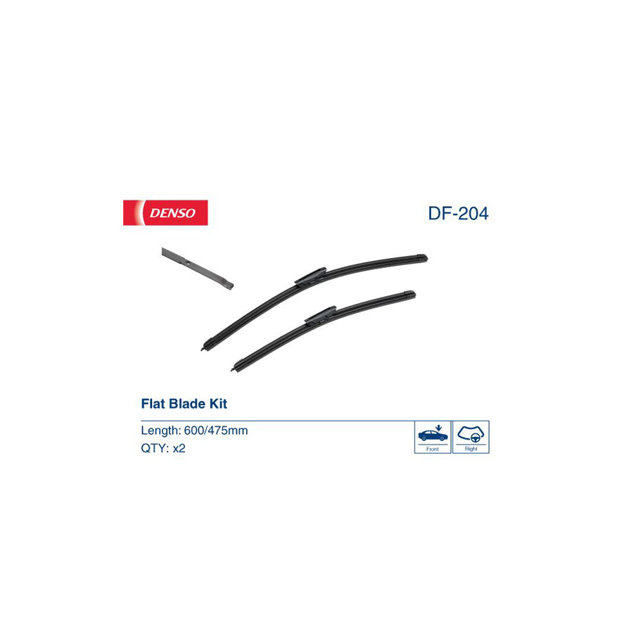 DENSO DF-204 Wiper Blade for Citroen C4 Ii Cactus