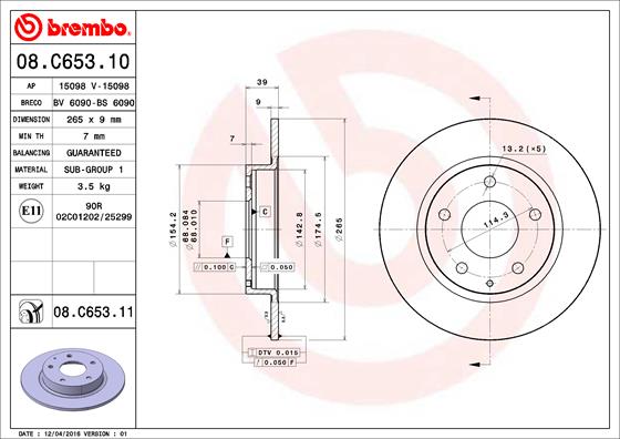 HANS PRIES HP107083 Disc Brake Caliper Repair Kit