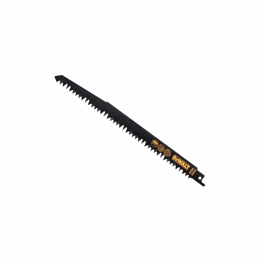DEWALT DEWDT2352QZ HCS Reciprocating Blade for Wood, Fast Cuts 240mm x 5/6.5 TPI Pack of 5