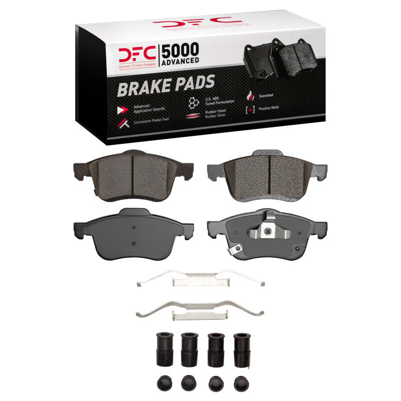 DFC 14-19 Fiat 500L Front 5000 Advanced Ceramic Brake Pads and Hardware Kit