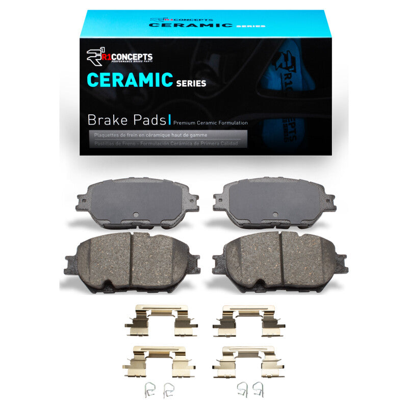 R1 Concepts R1 2002-2006 Toyota Camry Front R1 Ceramic Pads & Hardware Kit