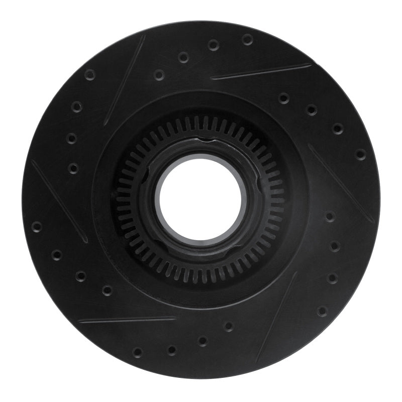 R1 Concepts R1 93-94 Ford Explorer Front Right Drilled & Slotted Black Brake Rotor