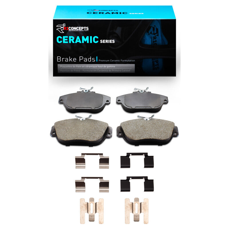 R1 Concepts R1 91-98 Volvo 960 Front Ceramic Pads & Hardware Kit
