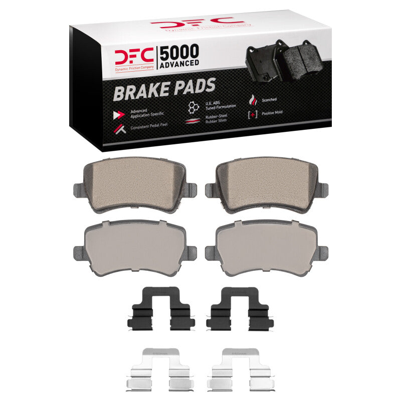 DFC 07-18 Volvo V60 Cross Country Rear 5000 Advanced Ceramic Brake Pads & Hardware Kit