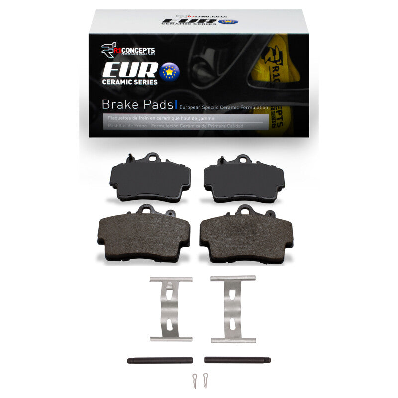 R1 Concepts R1 1997-2008 Porsche Cayman Front R1 Euro Ceramic Pads & Hardware Kit