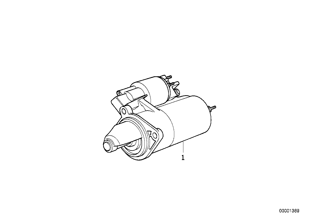 Genuine BMW 12411361874 E28 E12 E21 Exch. Starter Motor 1,1KW (Inc. 528e, 325e & 320) | ML Performance US US Car Parts
