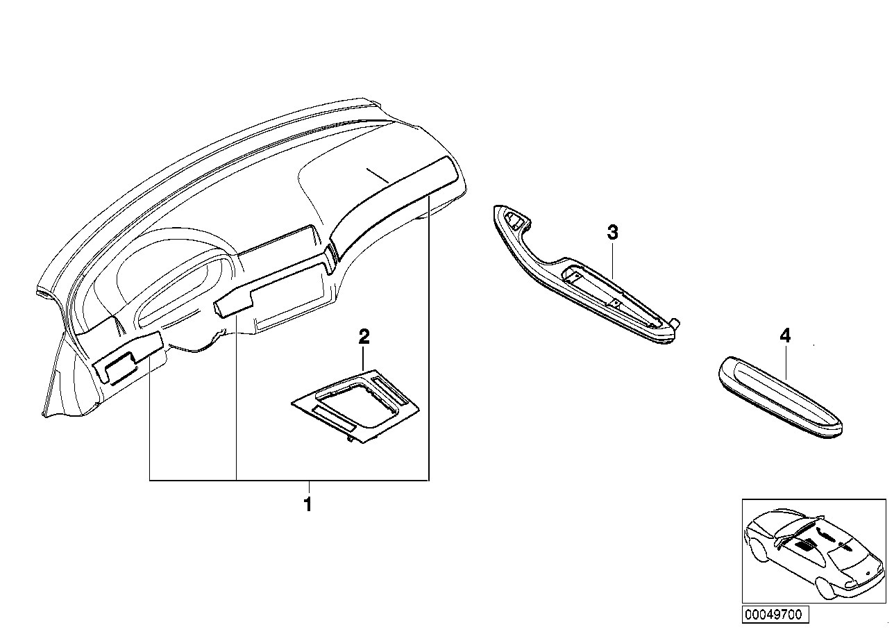 Genuine BMW 51417904074 E46 Armrest,Aluminium, Black Cube,Front Rght HELLBEIGE (Inc. 318Ci, 320Ci & 330Ci) | ML Performance US US Car Parts