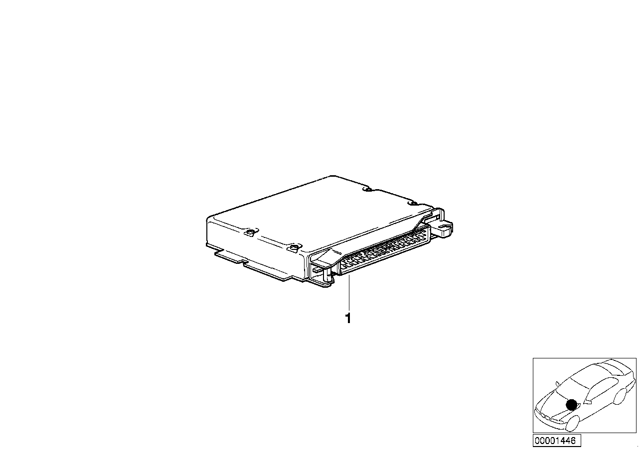 Genuine BMW 12141744939 E36 Exch. Control Unit Dme Programmed MS40.1 (Inc. 320i) | ML Performance US US Car Parts
