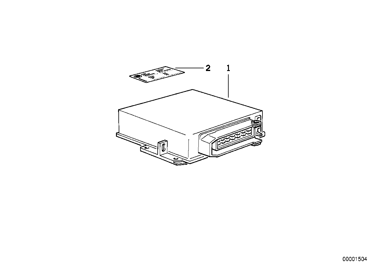 Genuine BMW 12141247816 E36 Exch. Basic Control Unit Dme M.1.7 (Inc. 318is) | ML Performance US US Car Parts