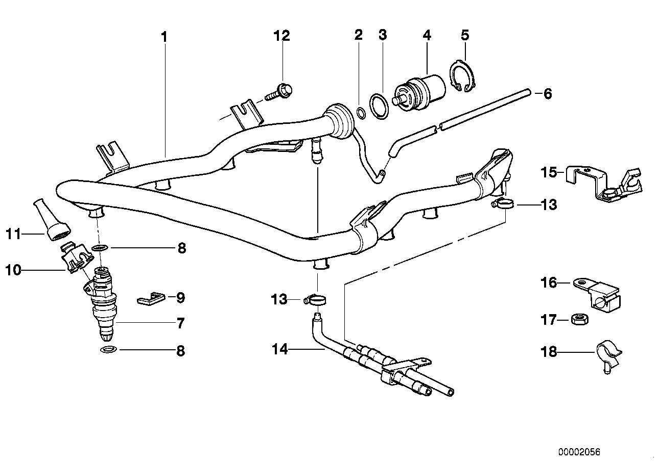 Genuine BMW 13531702959 E31 Hose With Anti-Scuffing 370mm/FPM (Inc. 840i) | ML Performance US US Car Parts