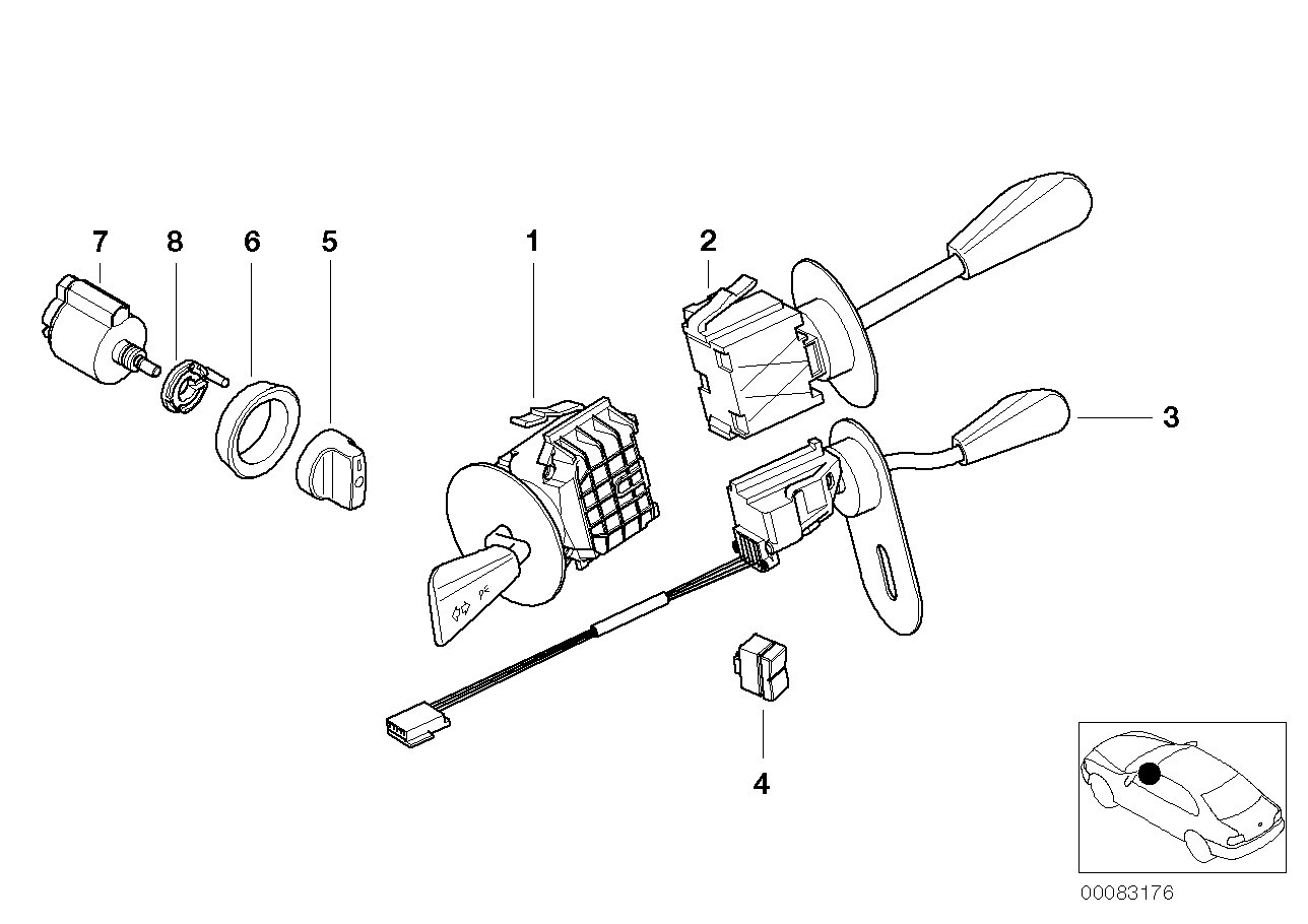 Genuine BMW 61318377807 E52 Light Switch Covering (Inc. Alpina V8 & Z8) | ML Performance US US Car Parts