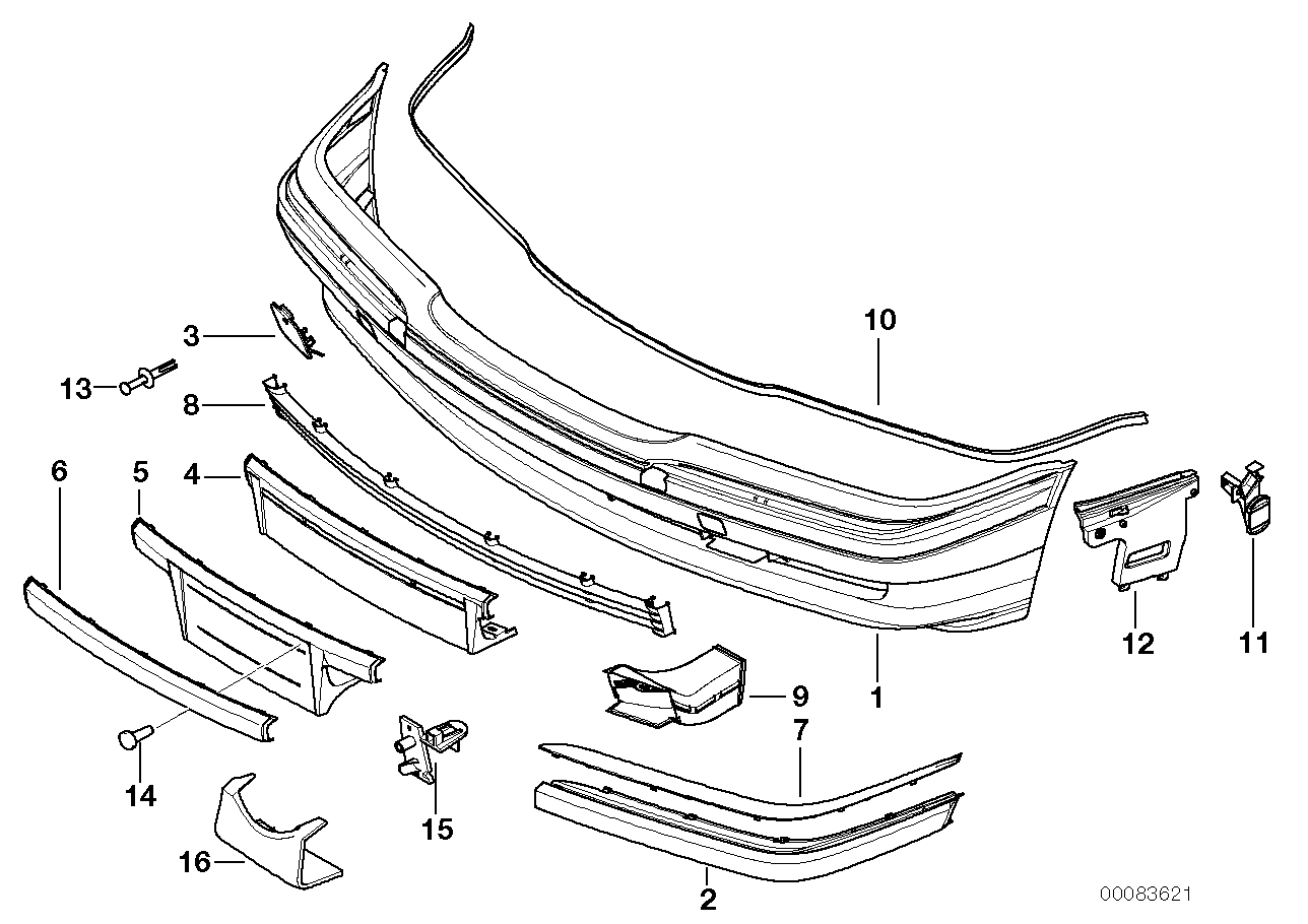 Genuine BMW 51118237079 E38 Cover Acc SW SEIDENMATT (Inc. 750i, 728iL & 730d) | ML Performance US US Car Parts