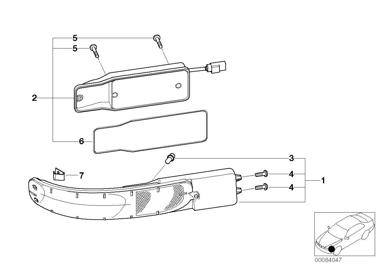 Genuine BMW 63136900396 E52 Right Turn Indicator (Inc. Alpina V8 & Z8) | ML Performance US US Car Parts