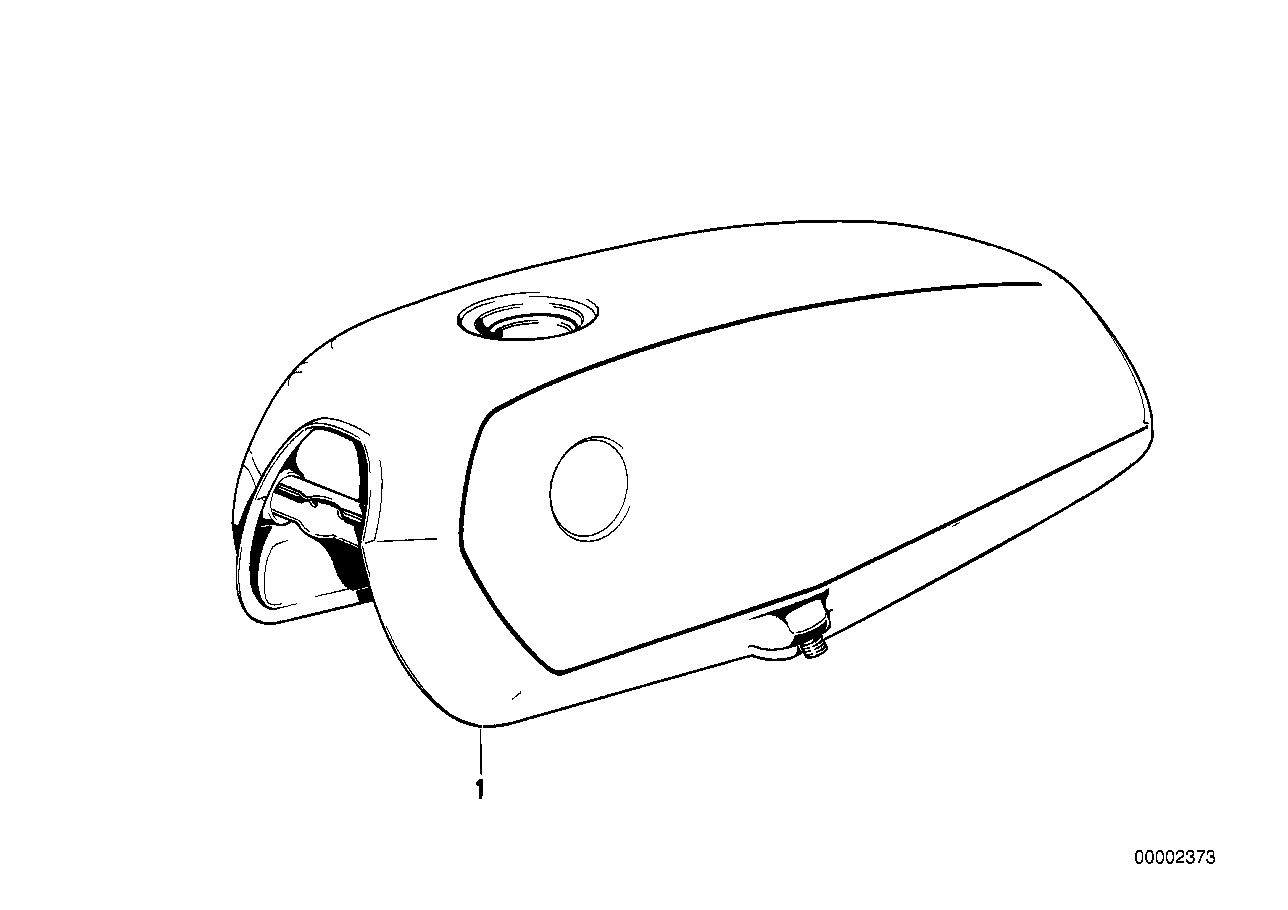 Genuine BMW 16111236764 Fuel Tank Prime Coated (Inc. R45, R45T/N & R65T) | ML Performance US US Car Parts