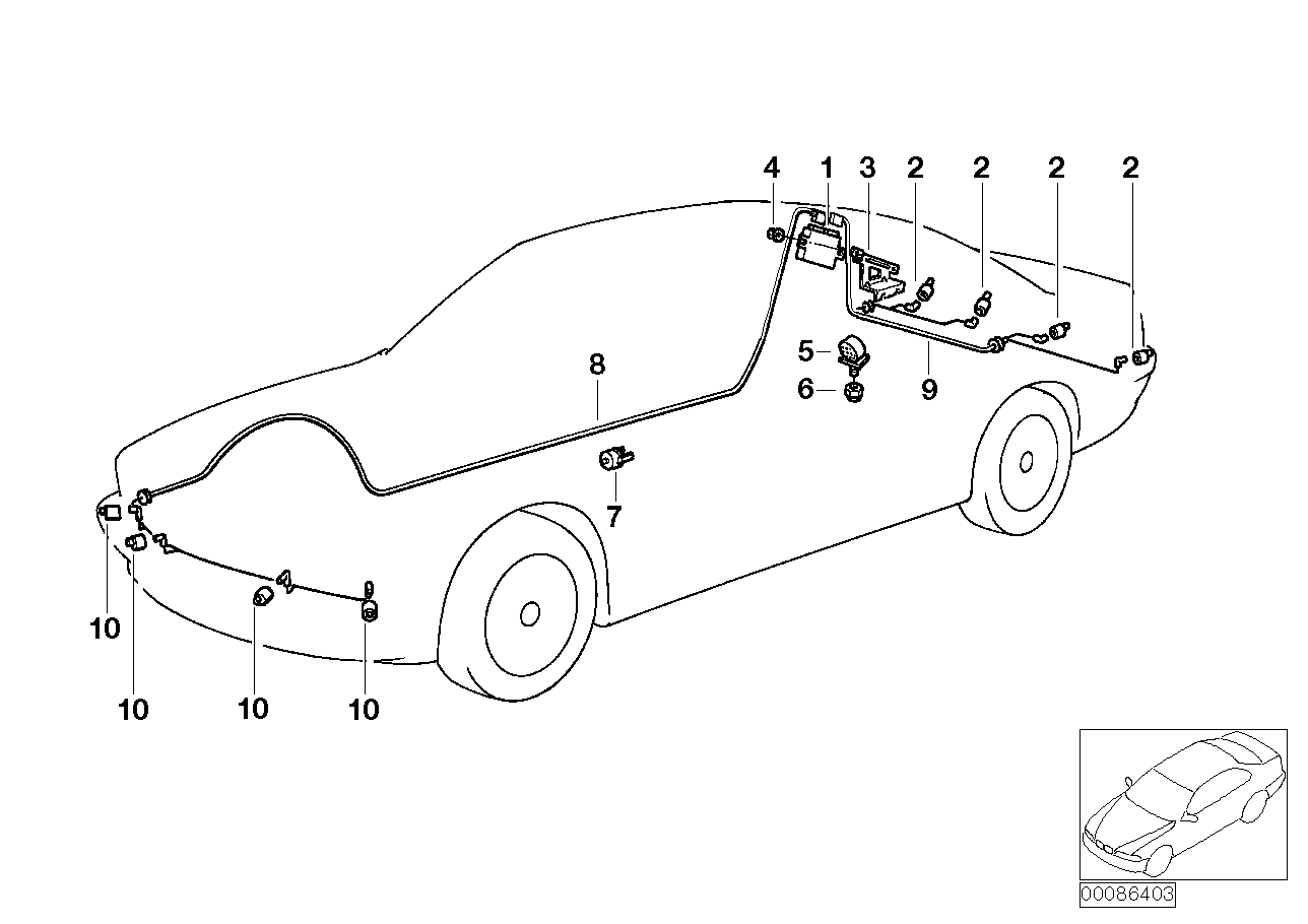 Genuine BMW 66202240953 E60 E61 E86 Ultrasonic Sensor BLACK EYE PURPL (Inc. 540i, 523i & 550i) | ML Performance US US Car Parts