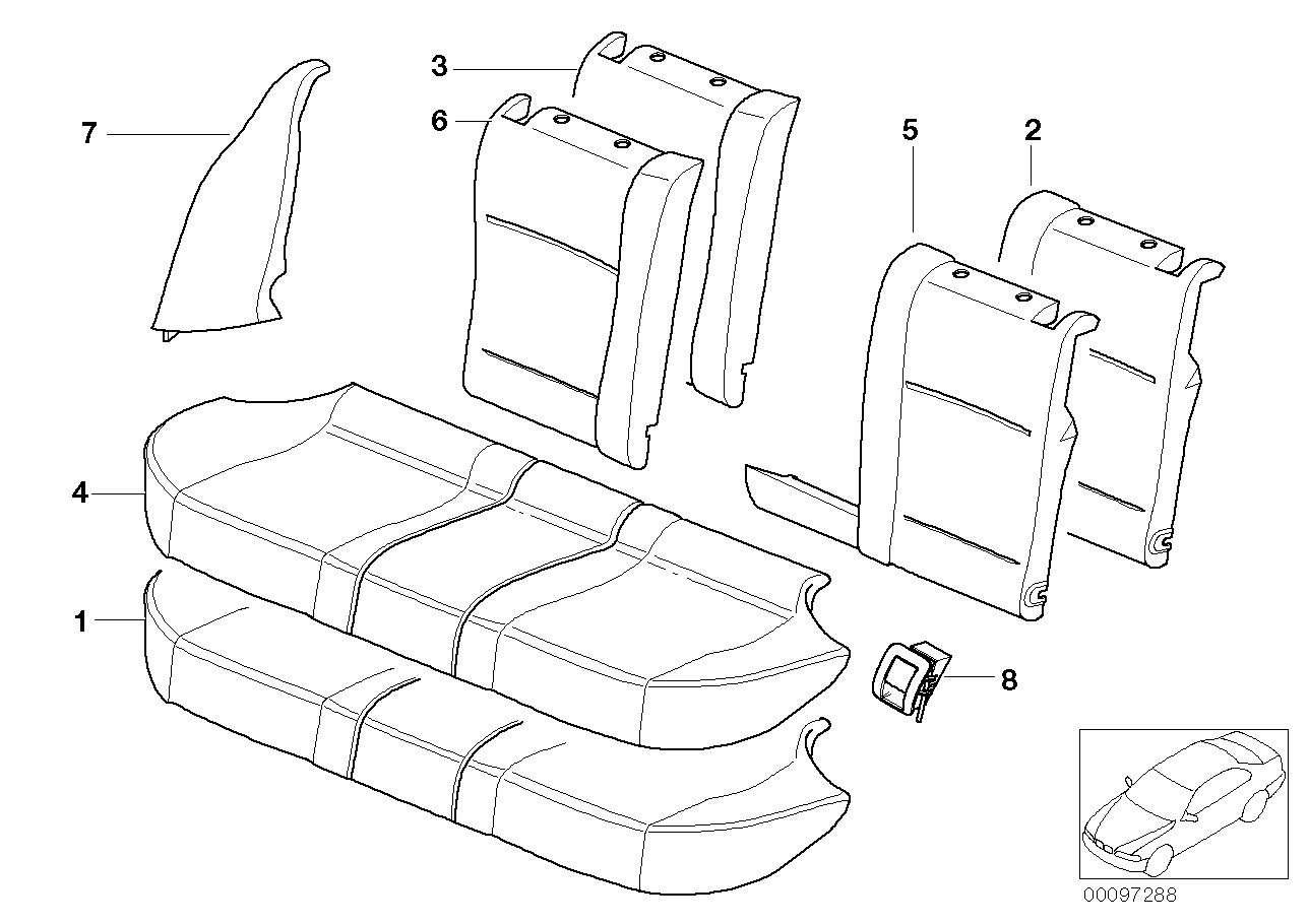 Genuine BMW 52207053142 E39 Cover Isofix SANDBEIGE (Inc. 525d, 528i & 525i) | ML Performance US Car Parts