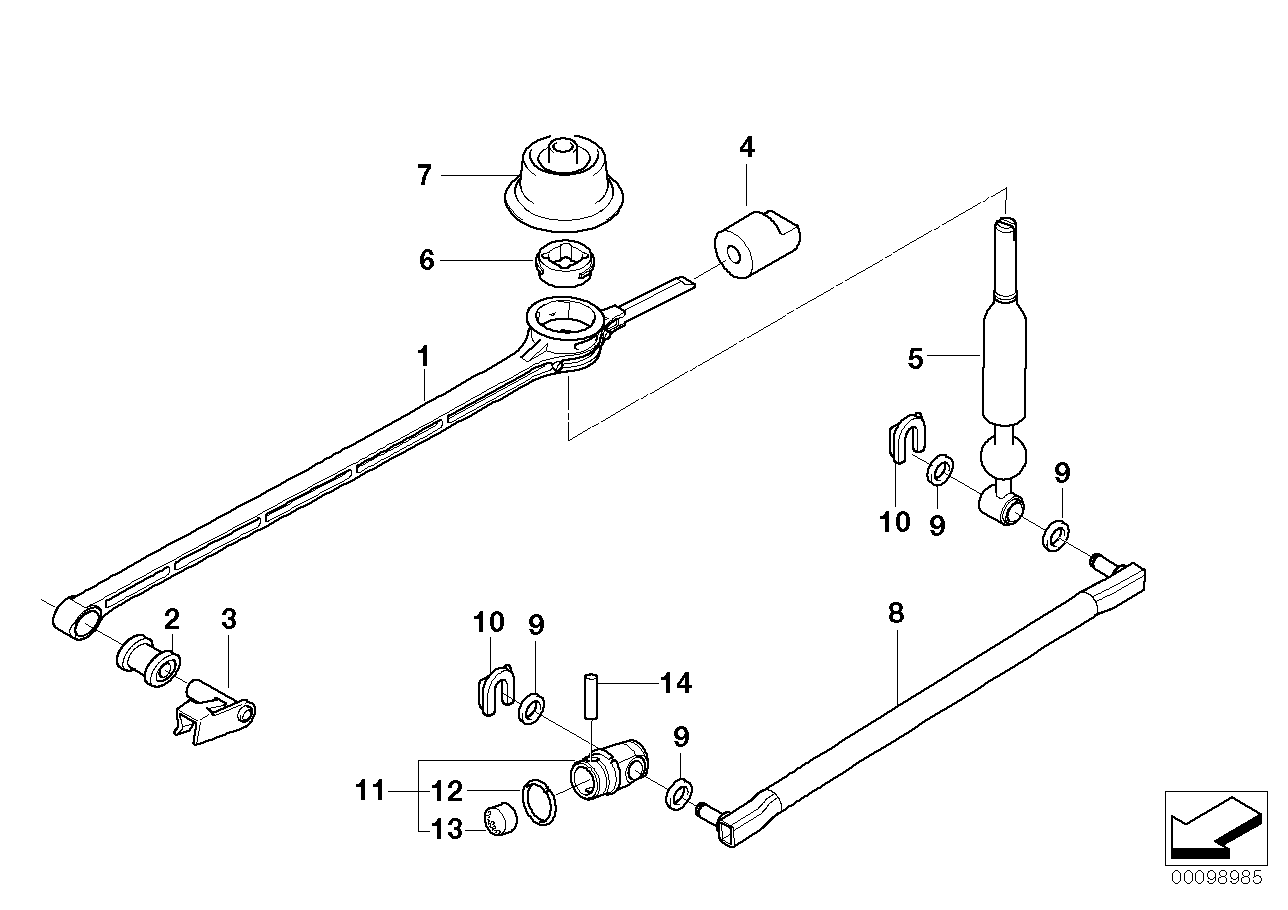 Genuine BMW 25117510420 E85 Shifting Arm (Inc. Z4 2.2i & Z4 2.5i) | ML Performance US US Car Parts
