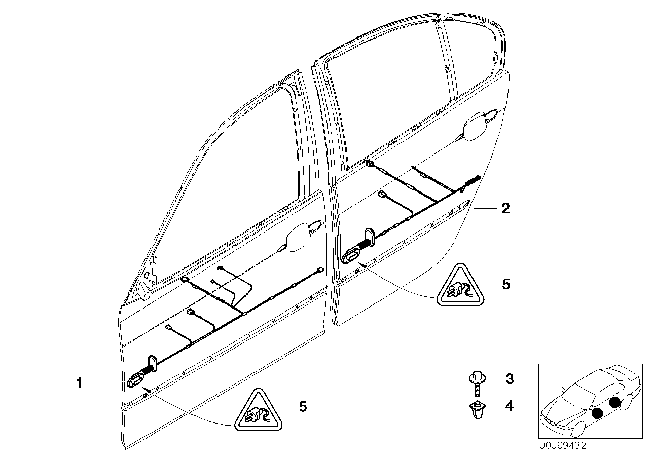 Genuine BMW 61138372627 E53 E83 Lock (Inc. 318d, 316Ci & 316i 1.6) | ML Performance US US Car Parts