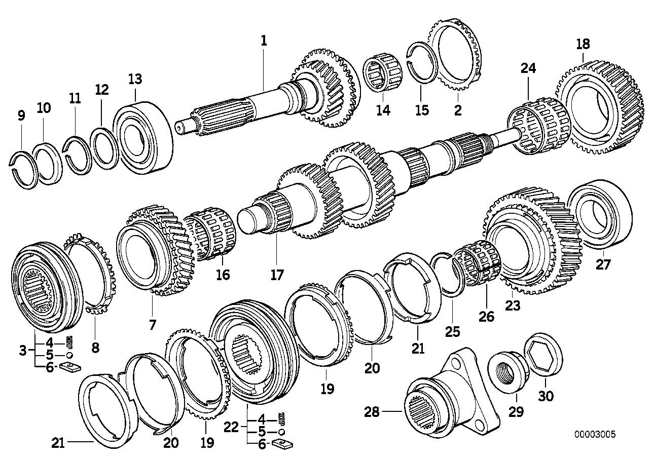 Genuine BMW 23227543815 E46 E36 E34 Shift Gear For 2Nd. Gear (Inc. 118i, 316i 1.9 & 316g) | ML Performance US US Car Parts