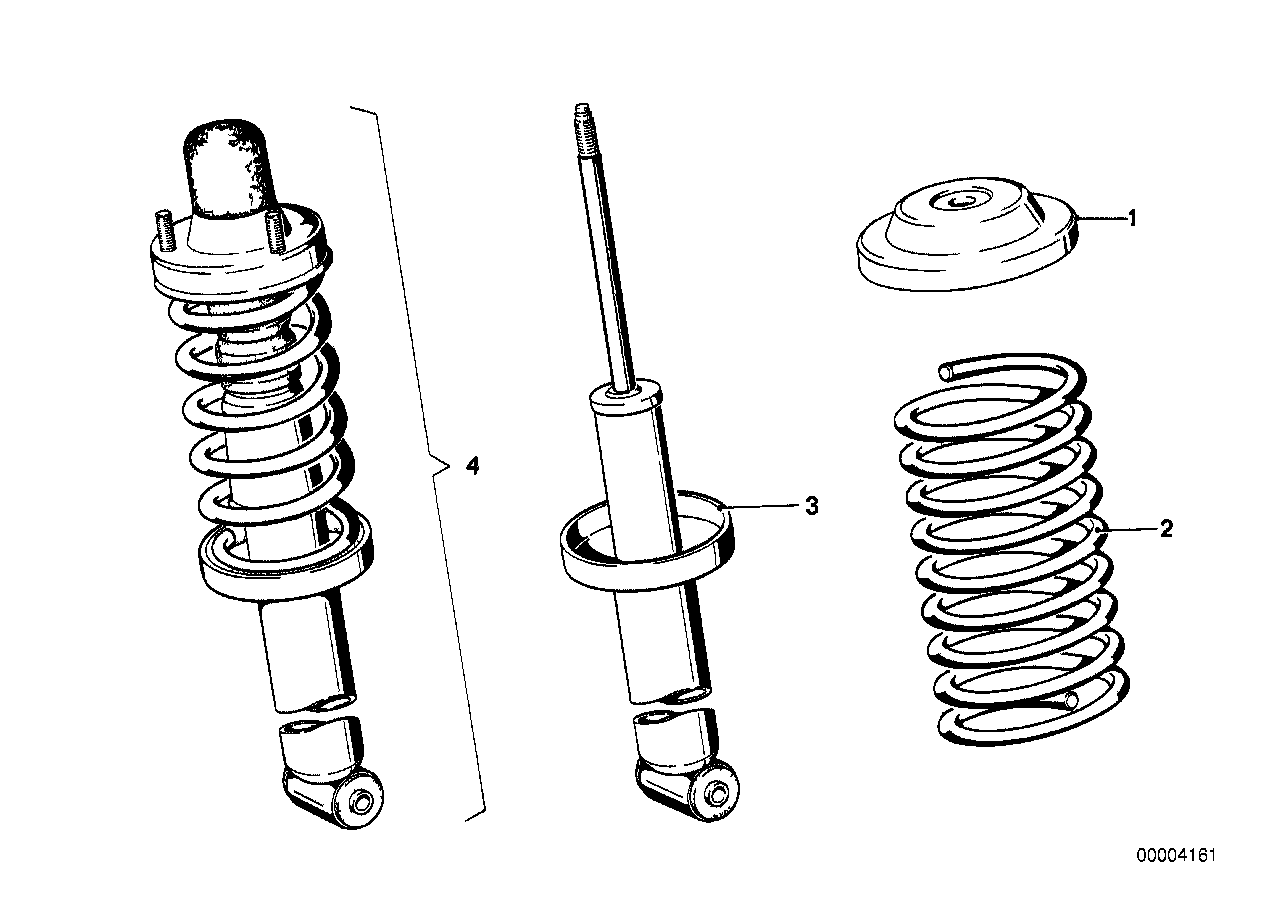 Genuine BMW 31331121292 E21 Coil Spring (Inc. 318, 316 & 318i) | ML Performance US US Car Parts