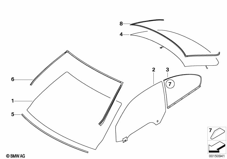 Genuine BMW 51317119713 Rear Window Cover