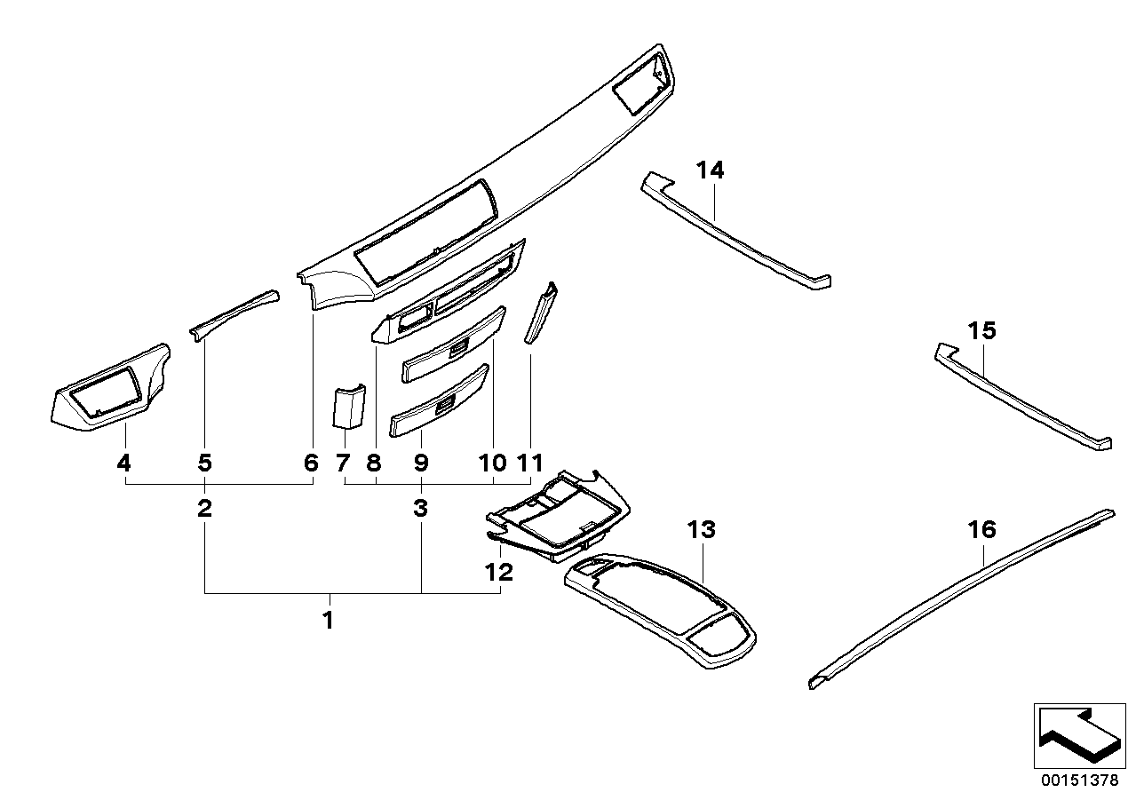 Genuine BMW 51457148977 E66 E65 E67 Wood Trim, Draw, Telephone ESCHE DUNKEL (Inc. 730Ld, 745d & 730i) | ML Performance US US Car Parts