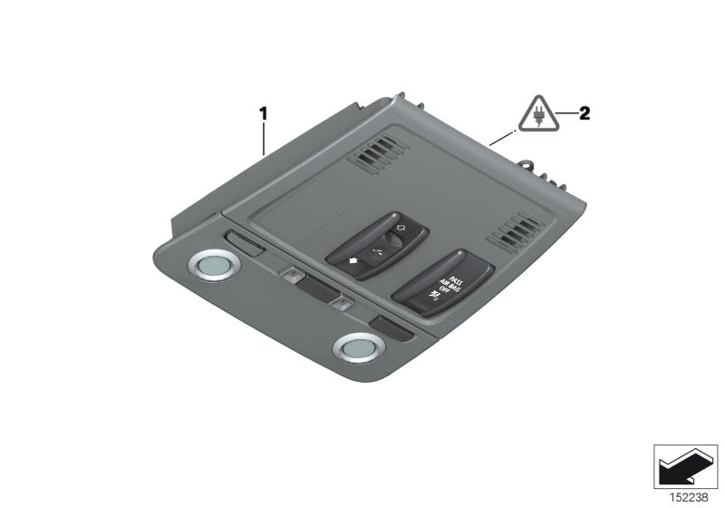 Genuine BMW 61319225936 E71 E72 E70 Switch Unit Roof HImmELGRAU (Inc. X5) | ML Performance US US Car Parts