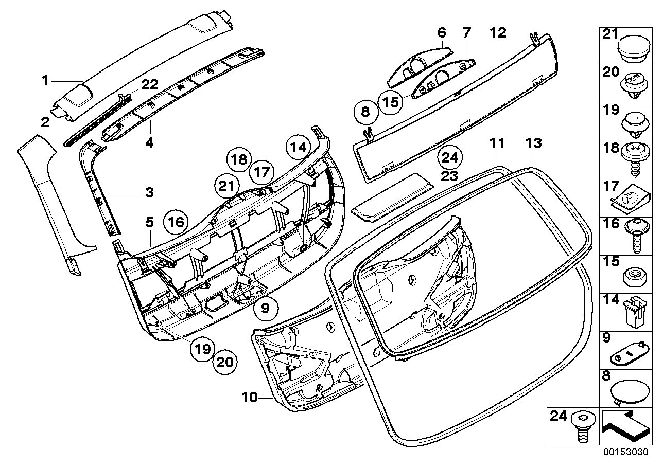 Genuine BMW 51497127881 E91 Trim Panel Left (Inc. 328i, 316d & 325i) | ML Performance US US Car Parts