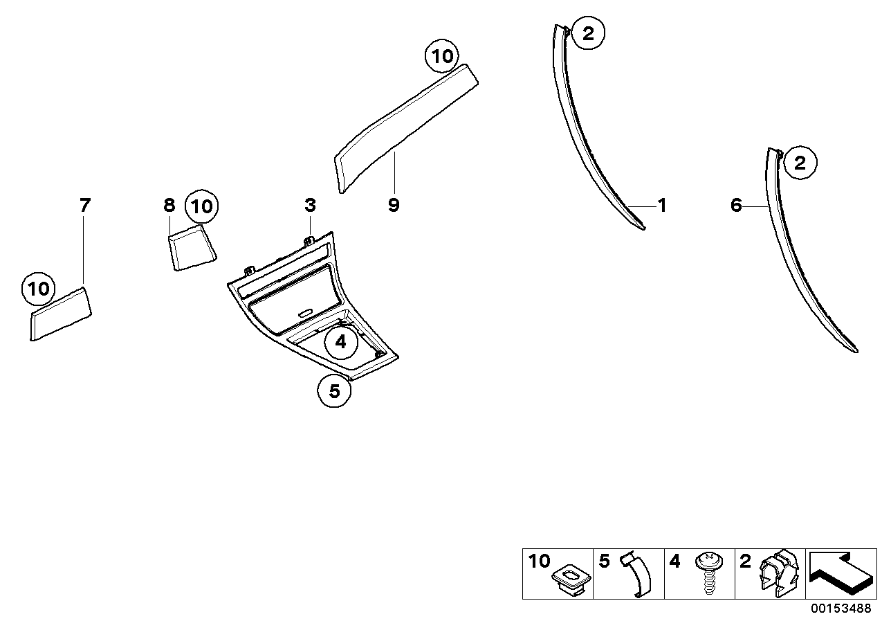 Genuine BMW 51413422578 E83 Inter. Handle,Upper Part Poplar Wood, R. HELL (Inc. X3) | ML Performance US US Car Parts