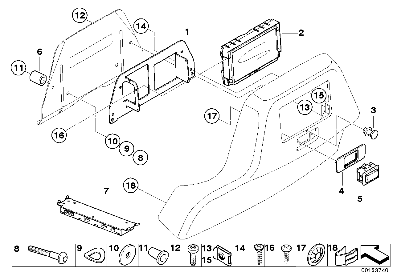 Genuine BMW 46512331720 E66 Riveted Nut M6 (Inc. 745i, 740d & 740i) | ML Performance US US Car Parts