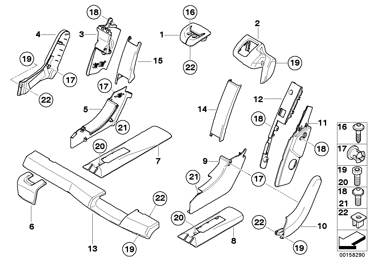 Genuine BMW 52209120178 E70 Covering Center SCHWARZ (Inc. X5) | ML Performance US US Car Parts